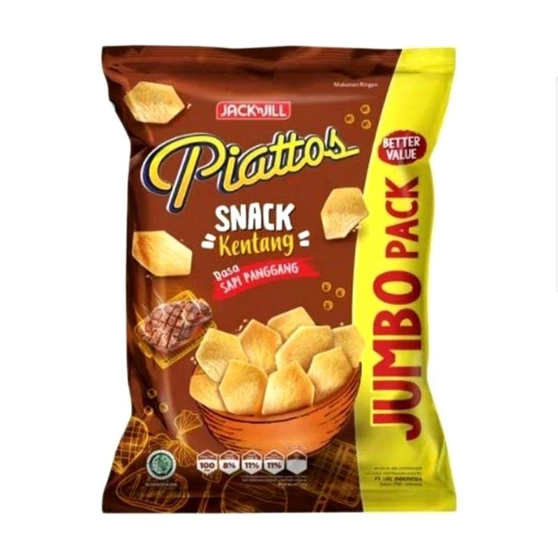 

[Exp Jan 26] Piattos Snack Kentang Rasa Sapi Panggang Jumbo Pack 120gr