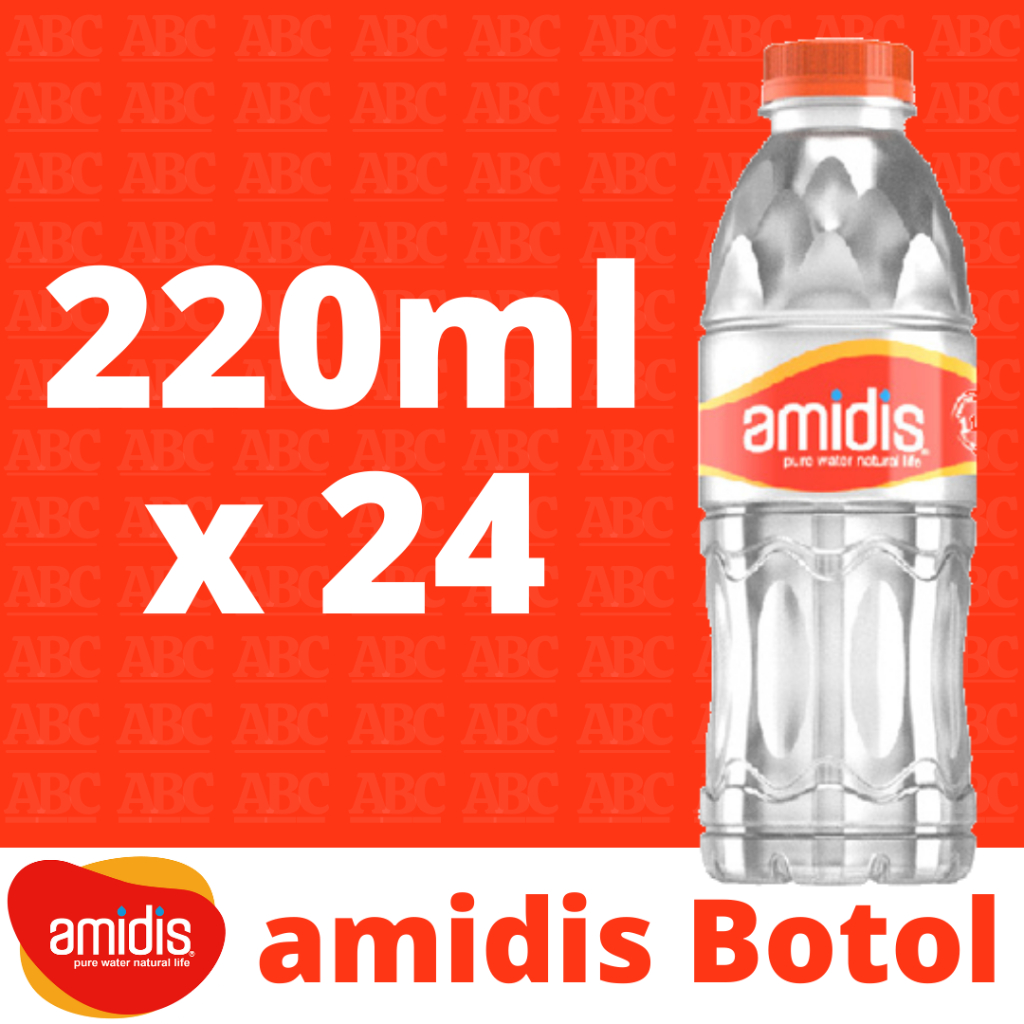 

Amidis | 220 ml x 24 | Botol Mini | Air Minum | Air Mineral