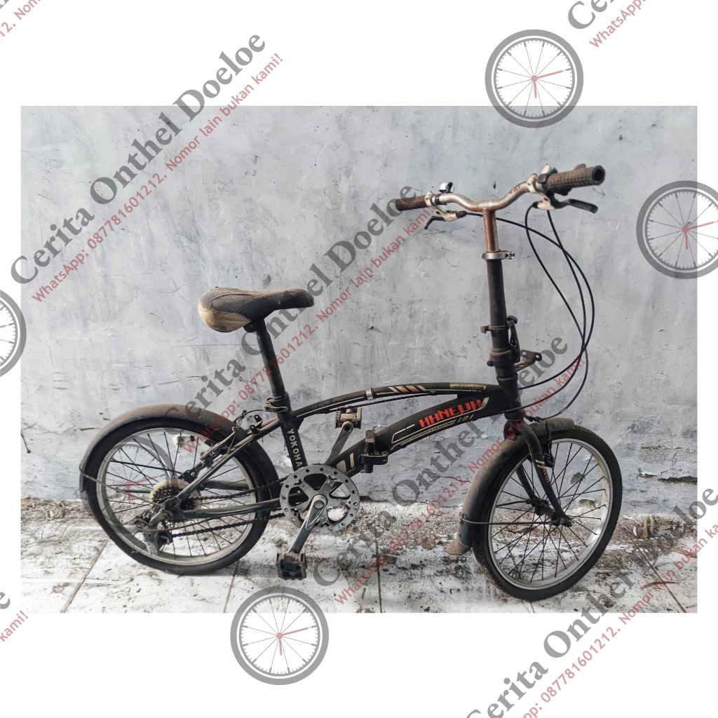 HANEDA TAHUN 2000 SEPEDA LIPAT FOLDING BIKE JADUL KLASIK KOLEKSI ANTIK KUNO DIJAMIN ORIGINAL