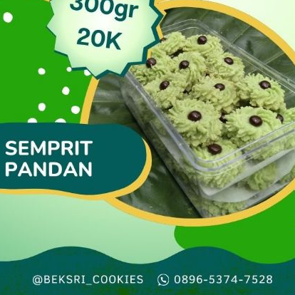 

Beksri Cookies Semprit Pandan 300gr