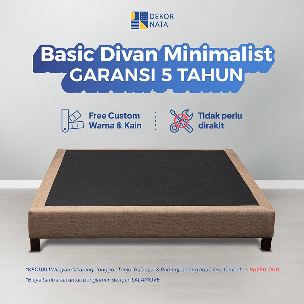 [GARANSI 5 TAHUN] Dekornata - Divan Laci Tempat Tidur Dipan ONLY UTUH Tanpa Sandaran / Bed Frame / R