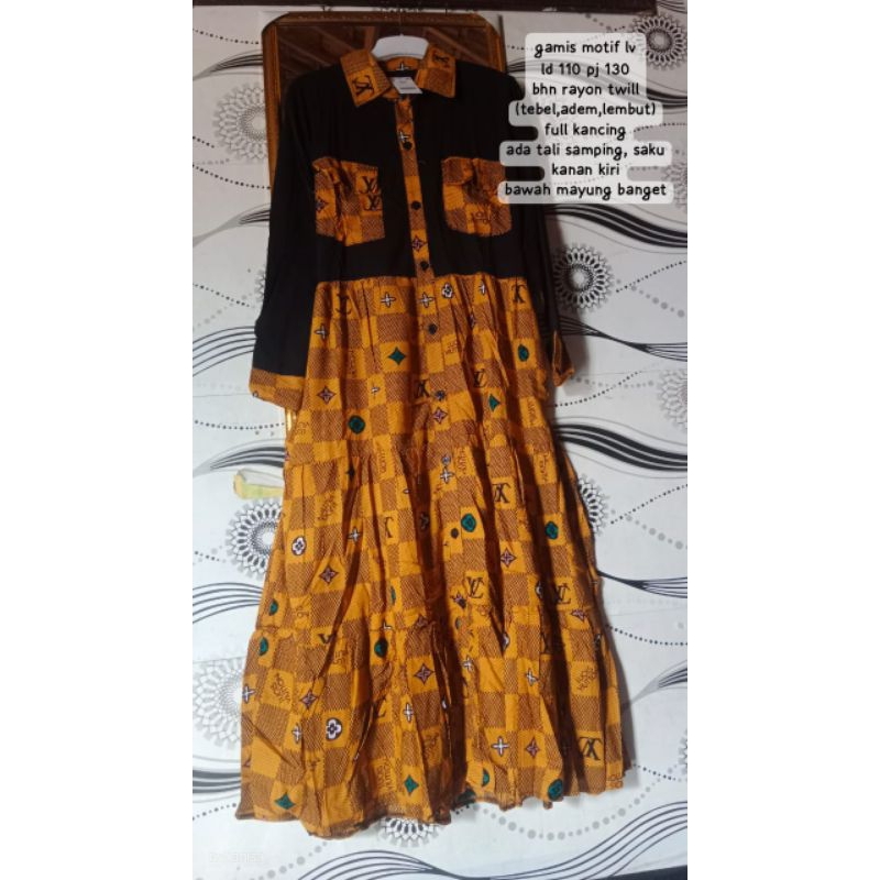 new gamis rayon twill lv | homedress rayon twill| gamis rayon mayung | dress lv rayon premium