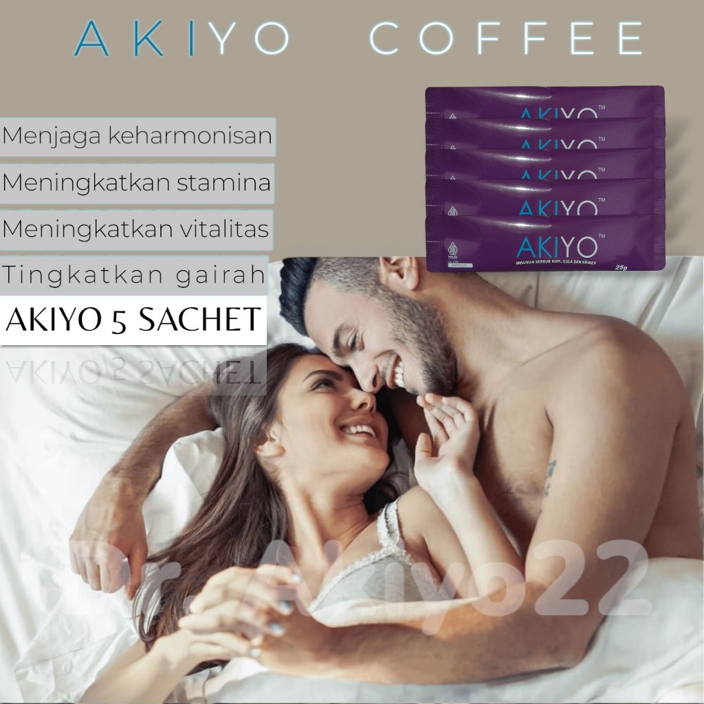 

Akiyo Coffee Minuman Serbuk Kopi 5 Sachet Penambah Stamina Pria & Wanita Halal Aman BPOM I BISA COD
