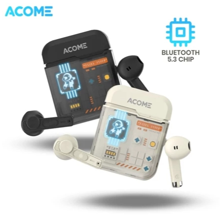 Acome TWS Headset Earphone Bluetooth 5.3 AT06 - Garansi Resmi