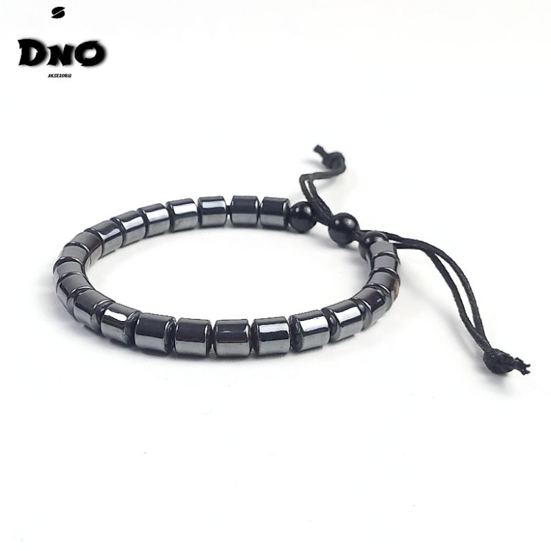 Gelang Blustin Hematite Fashion Pria Wanita