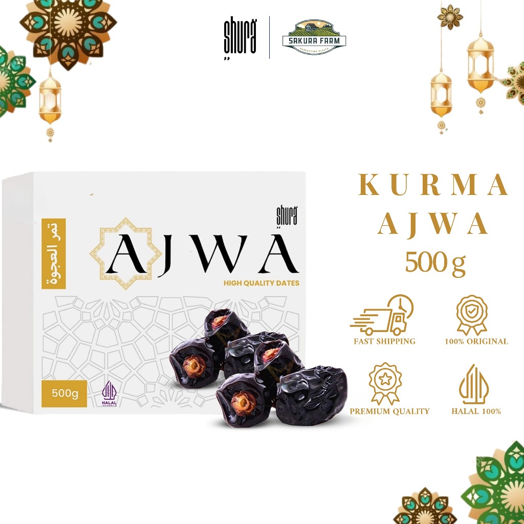 

Shura Kurma Ajwa 500gr Kurma Nabi Original High Quality