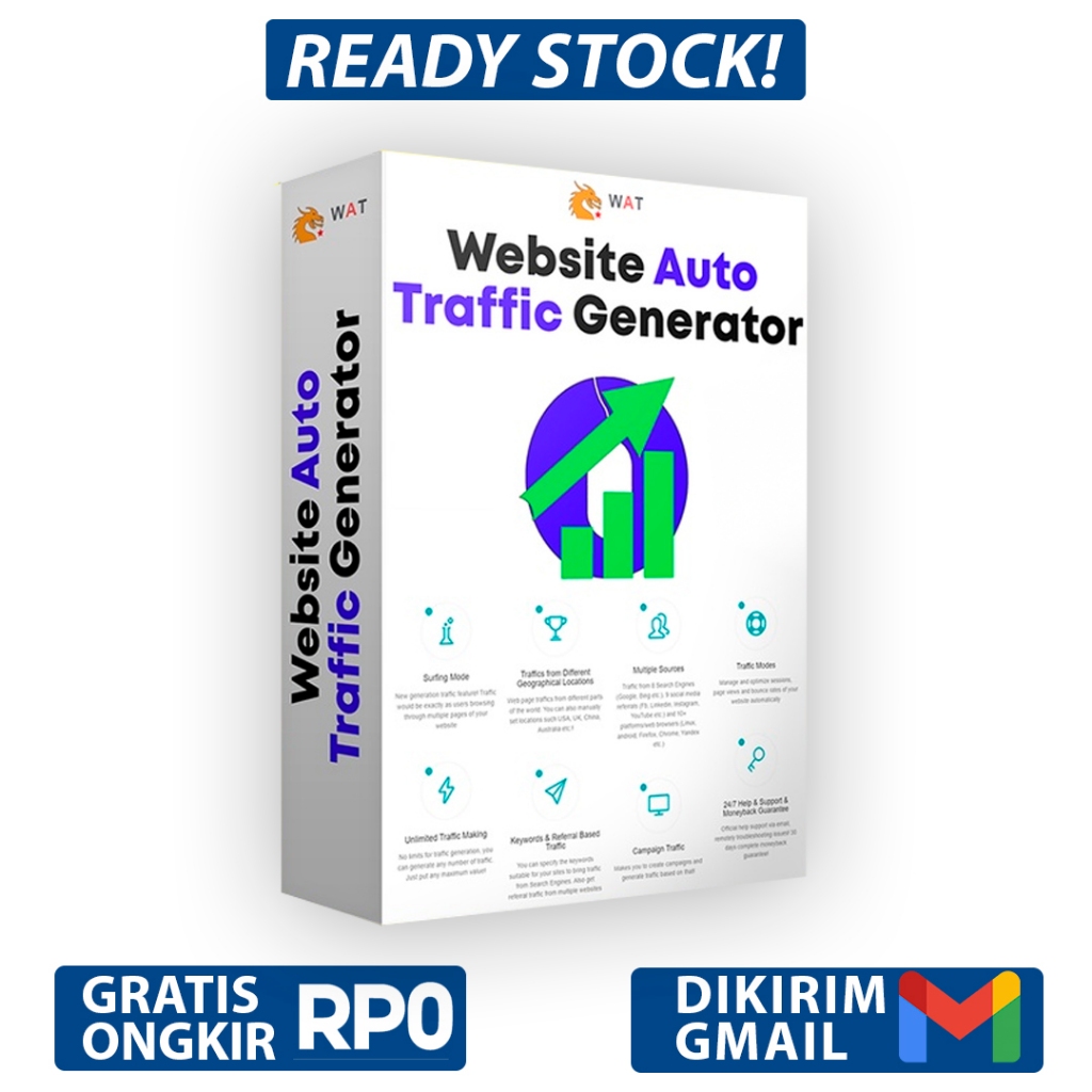 WEBSITE AUTO TRAFFIC Generator ULTIMATE - SEO Tools Visitor WAT Software