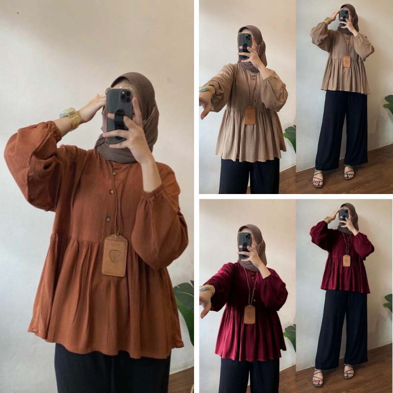 CUCI GUDANG Atasan Baju Gamis maxy dress Alesha wanita terbaru 2023 baju lebaran remaja dewasa murah