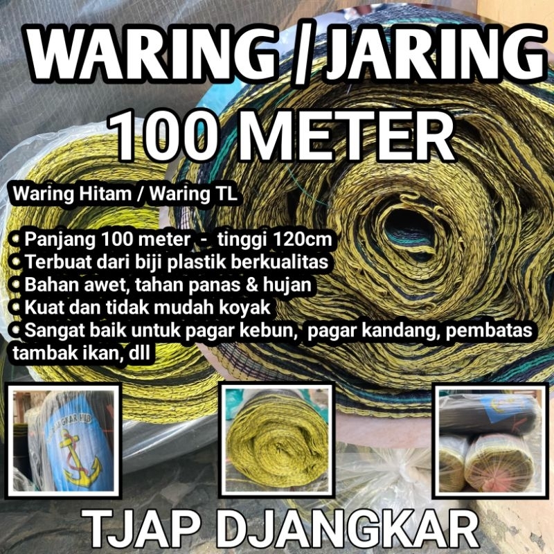 WARING HITAM / WARING TL 1 ROLL PANJANG 100m X 120cm