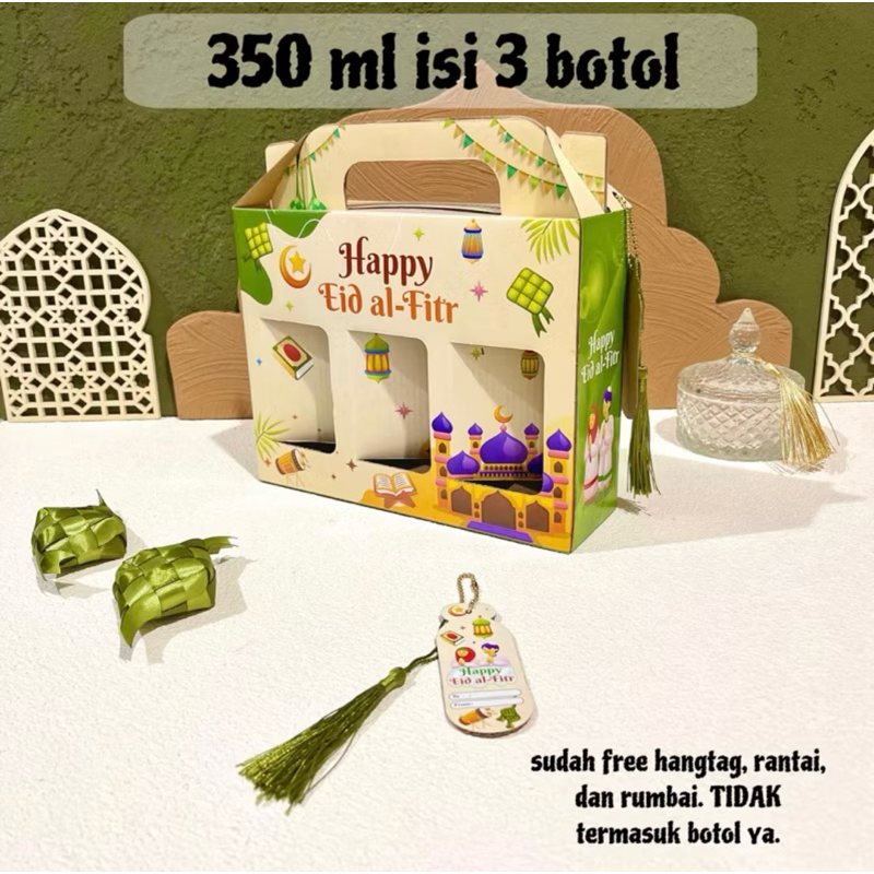 

Kardus Minuman Botol Motif Idul Fitri | Box Hampers Minuman Botol Lebaran | Dus Hampers | Dus Minuman 350 ml | Dus Hampers Botol Lebaran Kotak Lebaran | Dus Idul Fitri