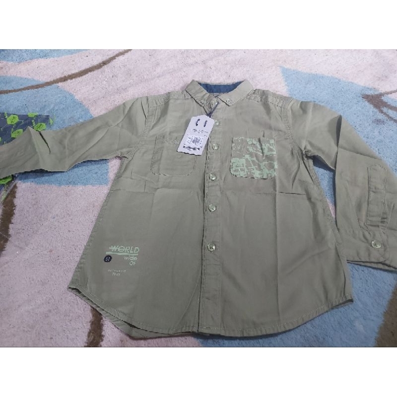 kemeja anak lengan panjang GUGEL
