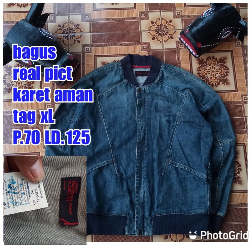 jaket bomber levi's besar jumbo