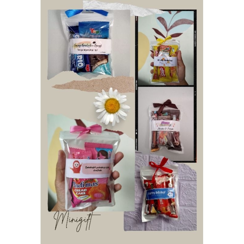 

Mini gift snack mini hampers snack ulang tahun