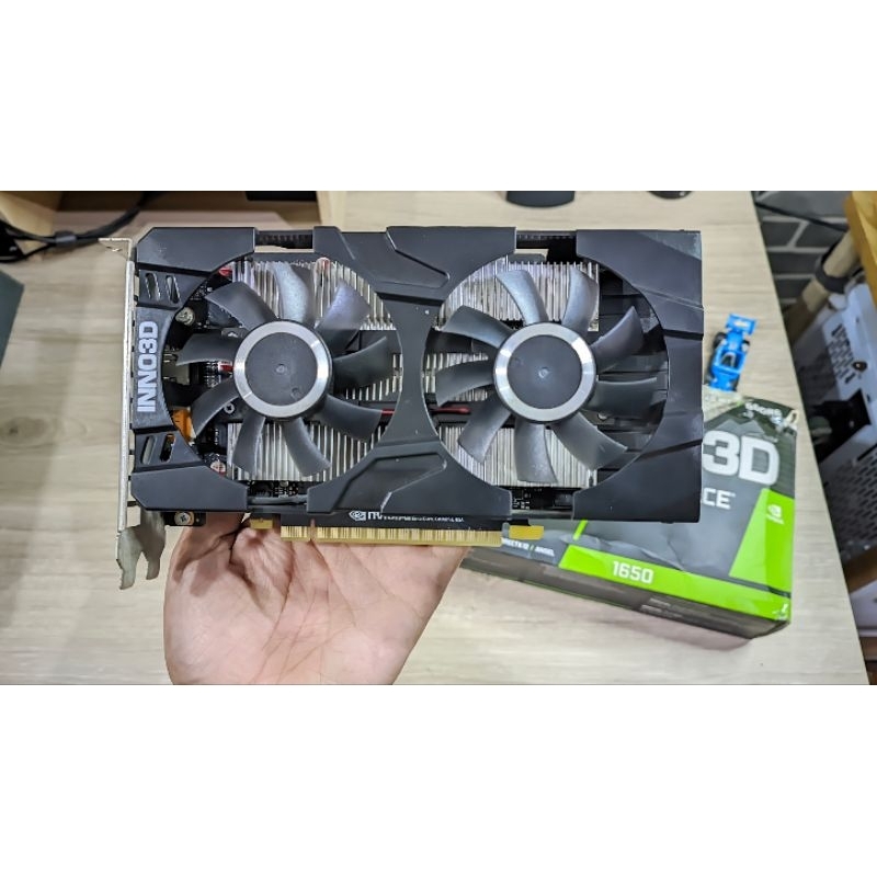 Inno3D GeForce GTX 1650 TWIN X2 OC GDDR6 Non Pin Suhu Adem LikeNew OkeJoss
