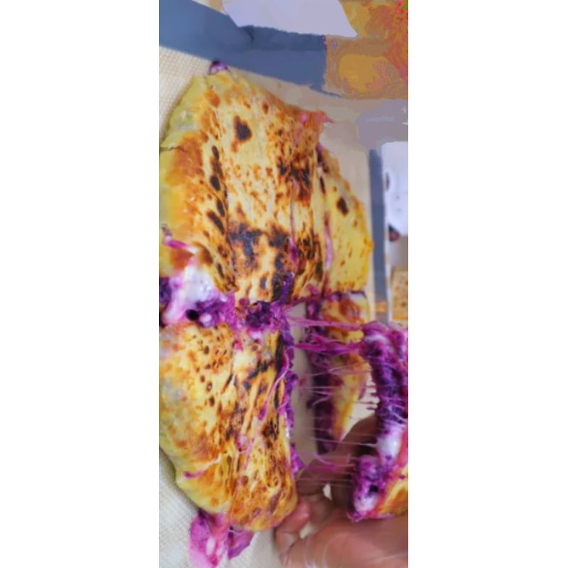 

ubi ungu cheese bread