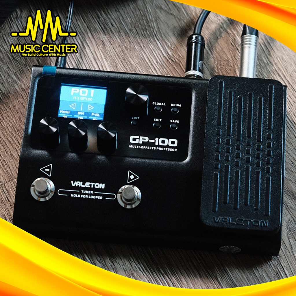 Efek Gitar Elektrik Valeton GP100 GP-100 Multi-Effect Processor