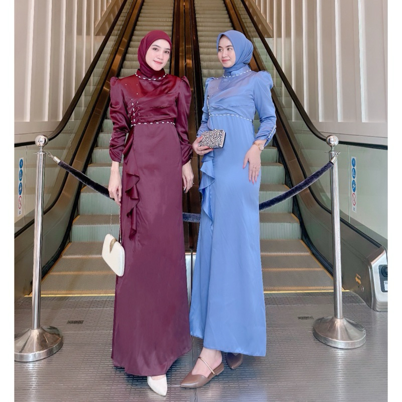 Lyodra dress slimfit dress mermaid wanita baju pesta kondangan wanita terbaru baju kondangan wanita 