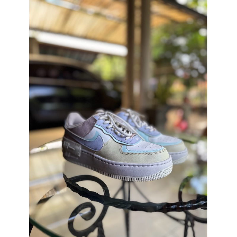 Nike Air Force 1  Woman Low Shadow White Pastel Blue