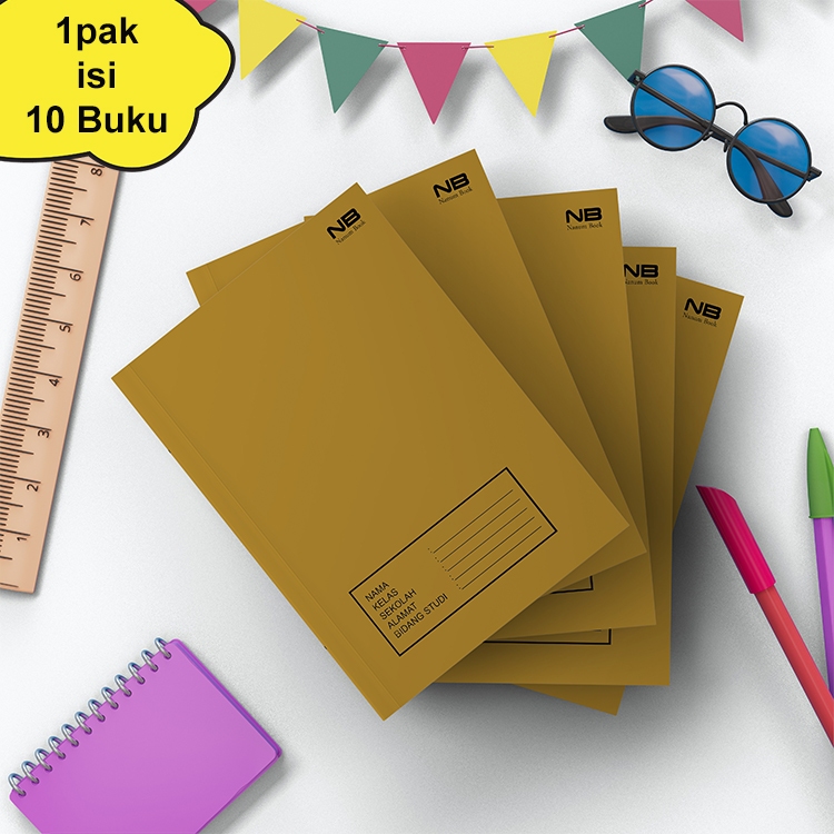 

1pack Buku Tulis Motif Sampul Buku Tulis Anak Sekolah Ukuran Sidu Isi 58 Lembar #NB'01