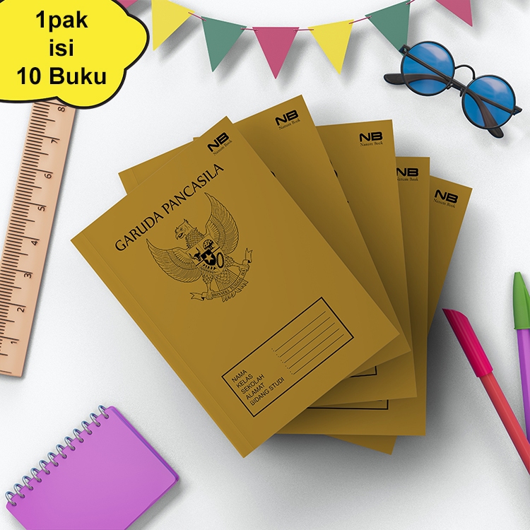 

Buku Tulis Sampul Anak Sekolah 1pack Isi 10pcs Buku Tulis Murah kuran Sidu #NB'02