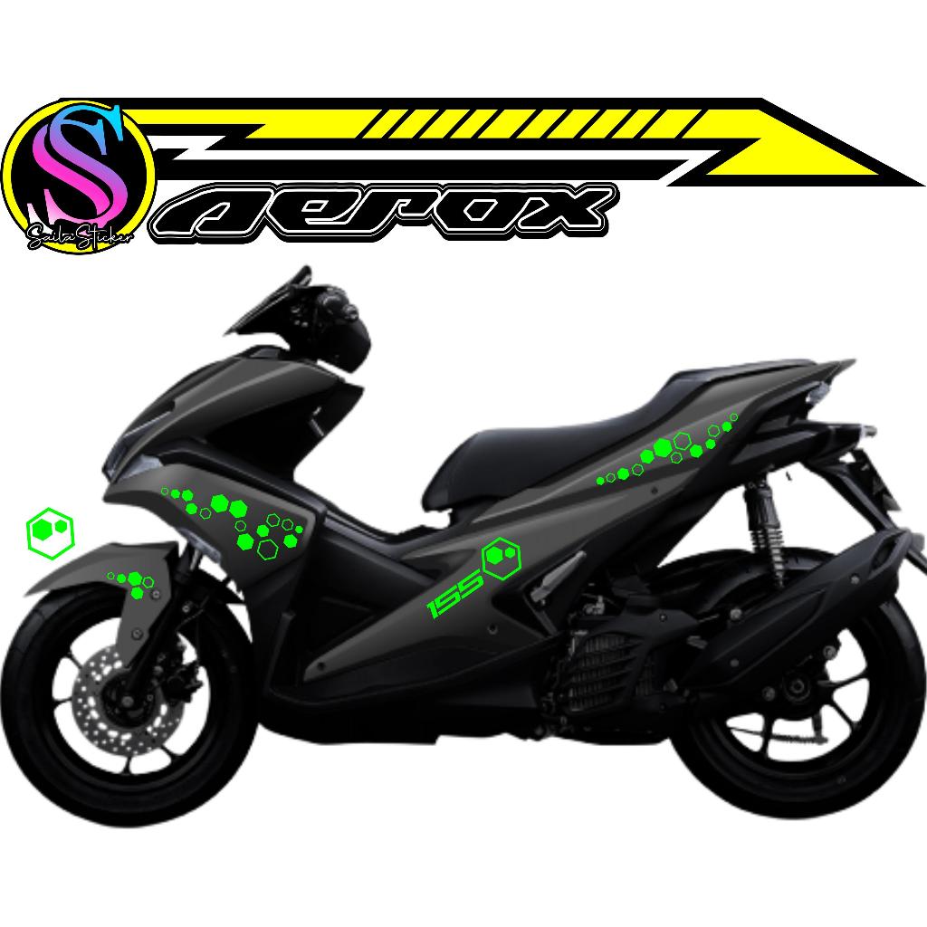 290/STRIPING AEROX/STICKER CUTTING/STRIPING NVX/STRIPING NVX LOGO/STRIPING LOGO/STIKER SARANG LEBAH
