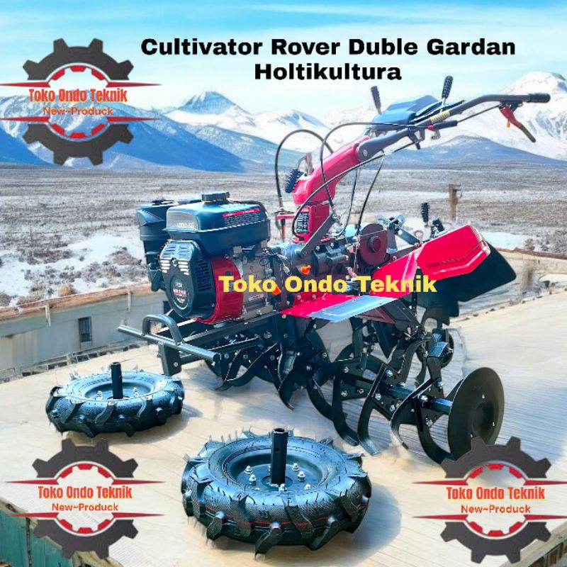 Mesin Cultivator Double Gardan Buat Bedengan Rover 1000-S6 Bensin Murni