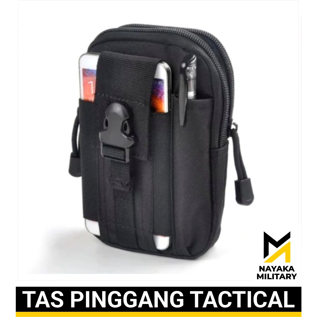 Sarung HP Tactical Army Dompet Smartphone Tas Pinggang Gadget Pouch Outdoor Tempat Android Iphone JN
