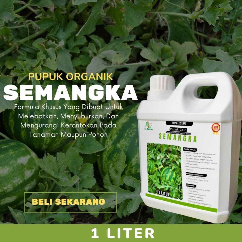 Pupuk Semangka Pembesar Buah Booster Semangka Merah Kuning Penyubur pelebat Buah semangka 1 liter