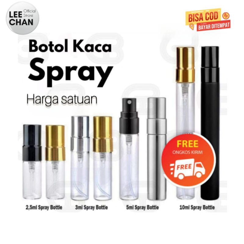 BOTOL SPRAY 10ML / BOTOL PARFUM 10ML / BOTOL VIAL