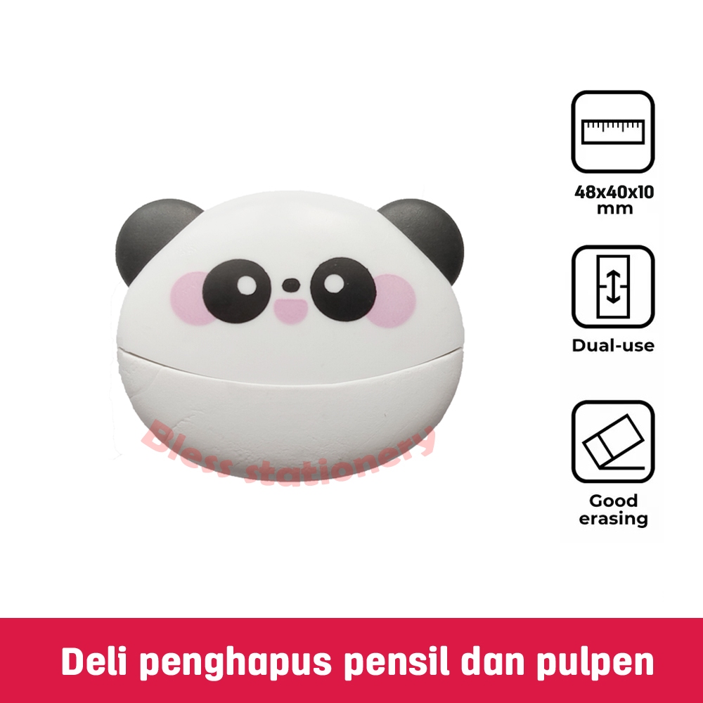 

Penghapus Deli dwi fungsi Penghapus pena Penghapus pensil Penghapus dua fungsi Penghapus pen dan pensil Eraser Penghapus ballpoint