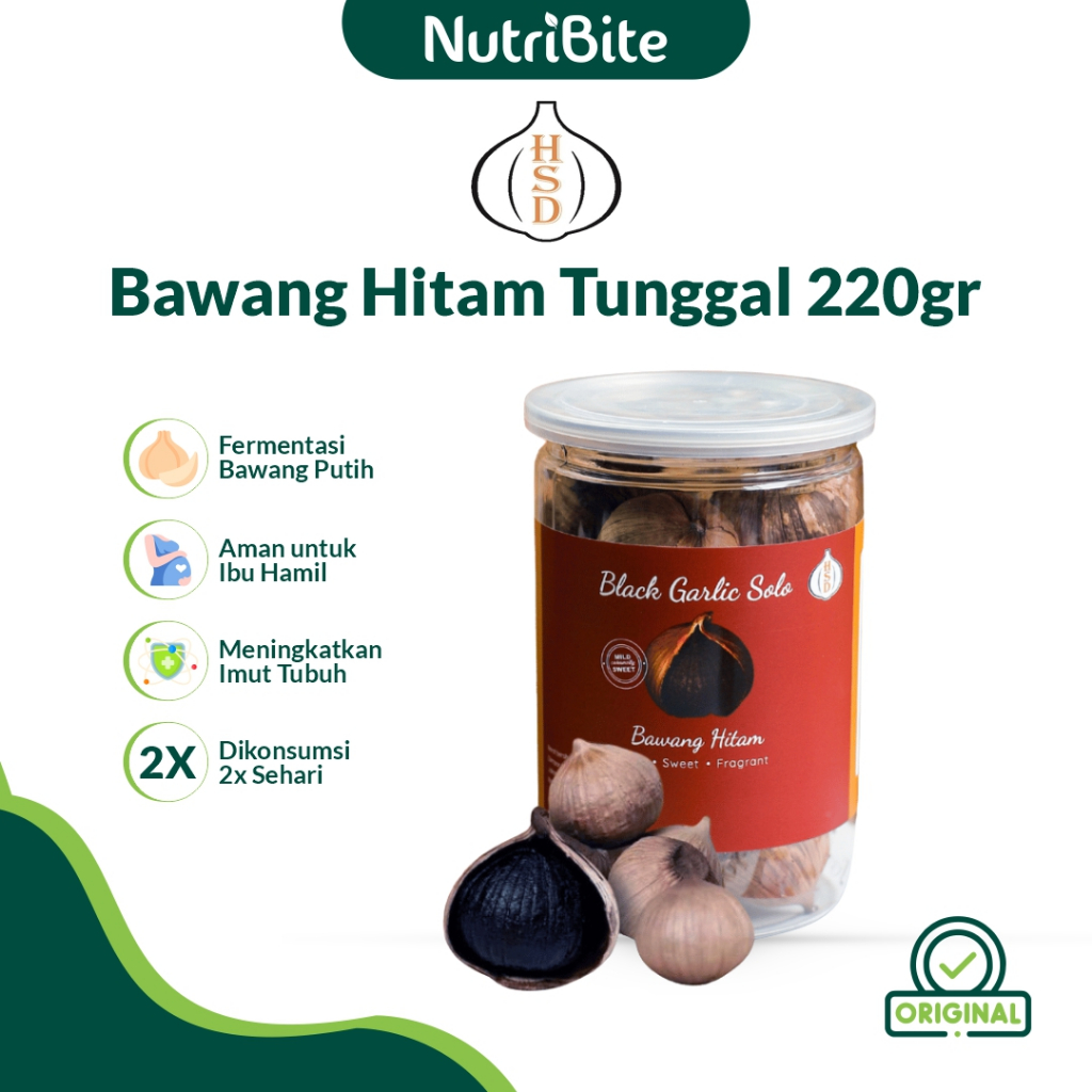 

HSD Black Garlic Solo Bawang Hitam Tunggal 220gr