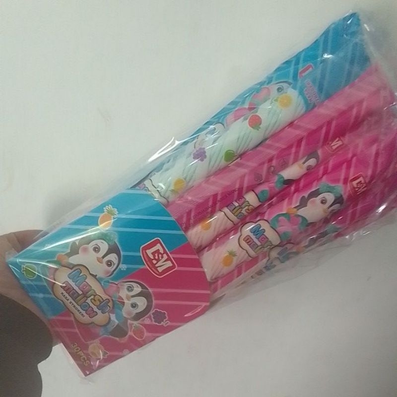 

marsh mallow rasa stroberi isi 30pcs