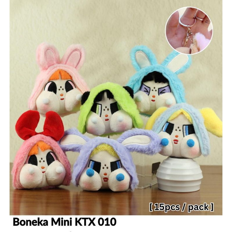 FIVEFORITE-Gantungan Kunci Lucu/Gantungan Kunci Boneka/Gantungan Kunci Crybaby/Ganci Boneka Lucu
