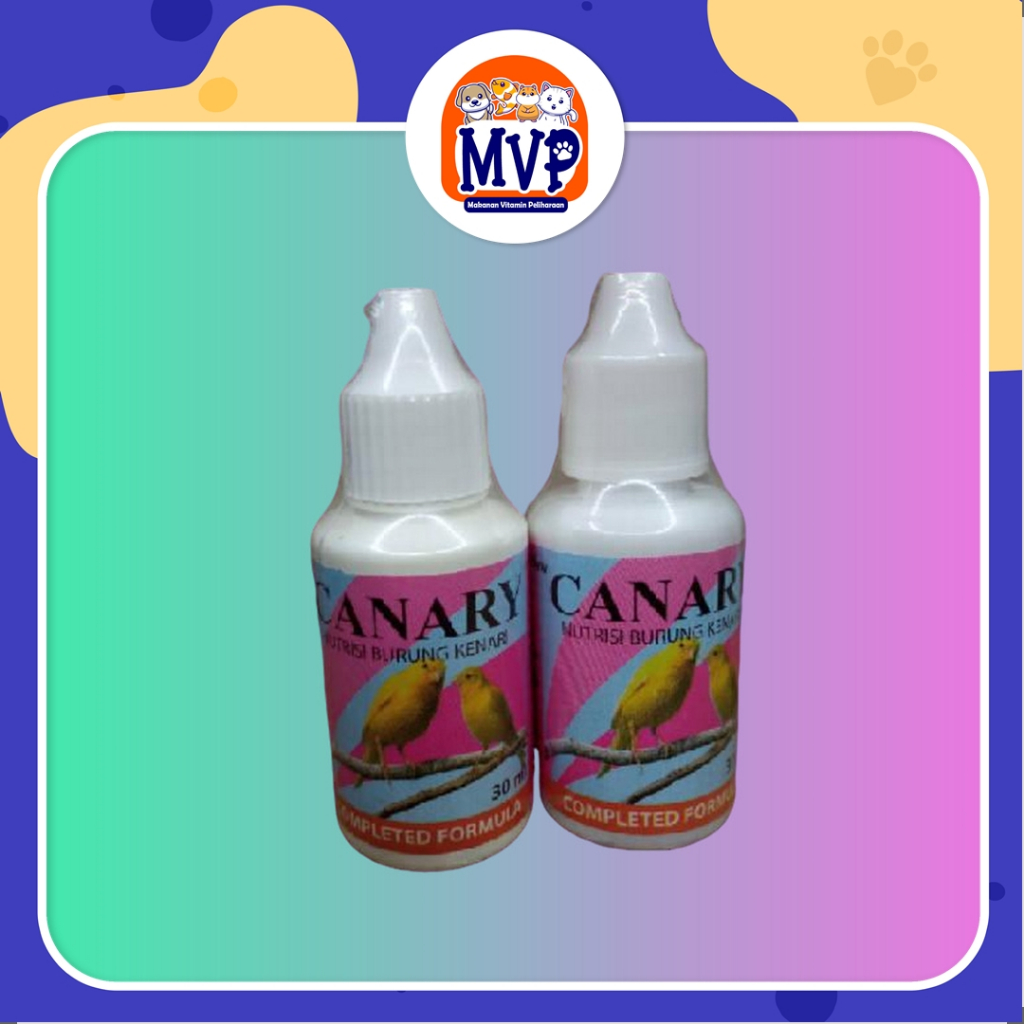 CANARY 30ml - Vitamin - Suplemen Memperkuat Warna Bulu Kenari Pertahankan Pigmen Warna Burung