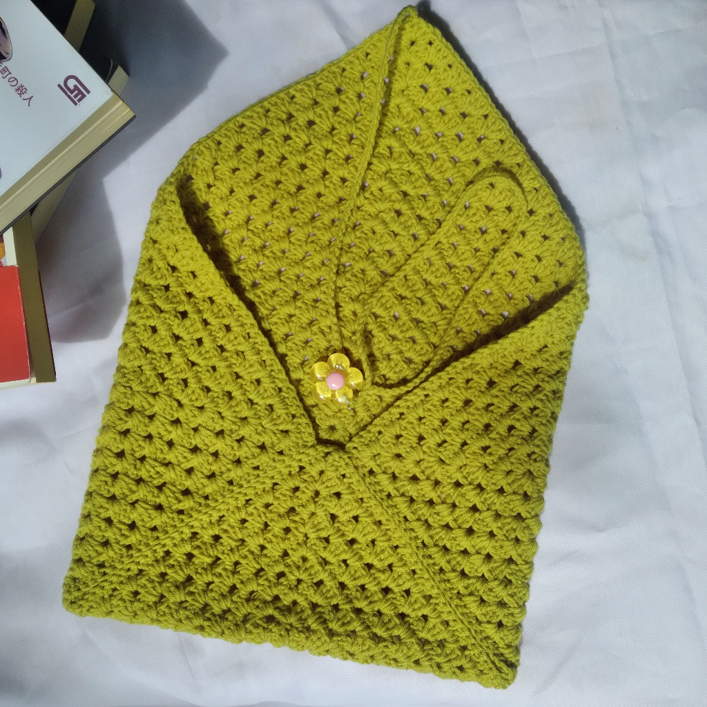 

Cover Buku Sleeve Book Crochet pelindung buku tas buku