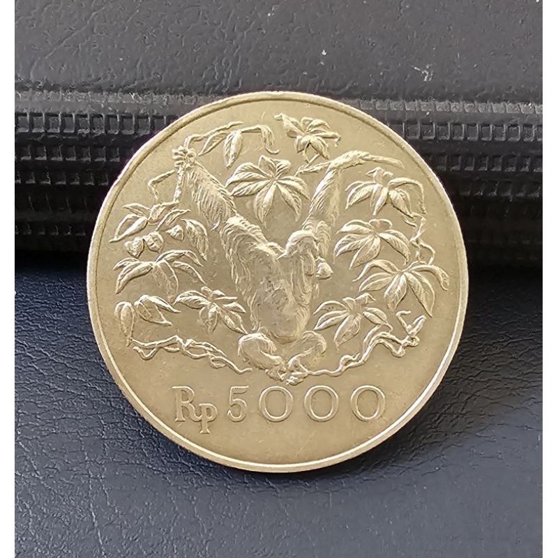 koin kuno seri WWF rp.5000 tahun 1974