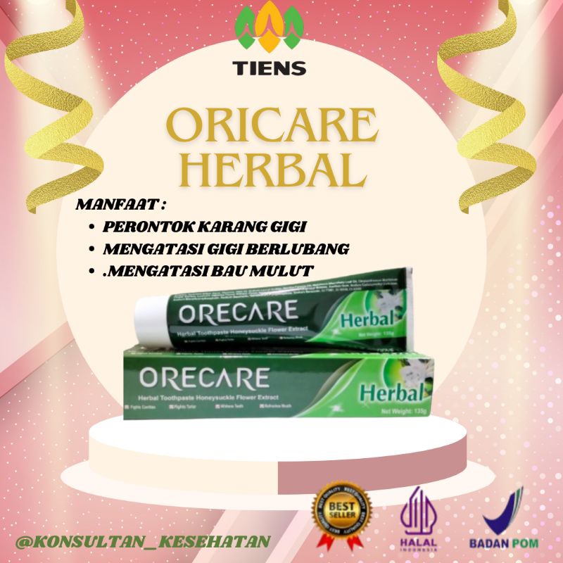Pasta gigi herbal Orecare perontok karang gigi, mengatasi gigi berlubang dan bau mulut