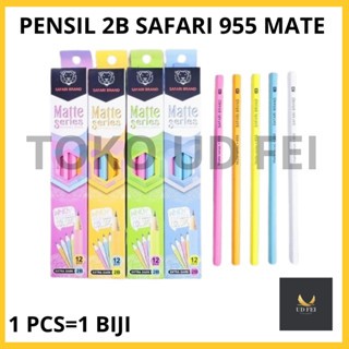 

(1 PCS=1 BIJI) Pensil 2B Safari Matte/ Pensil 2B Safari 955 matte/ Pensil SAFARI 2B