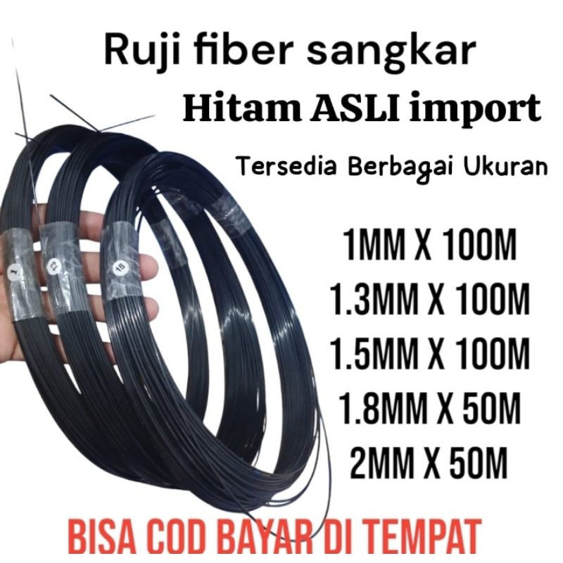 DimasStorr jeruji Ruji fiber sangkar 1mm 1.3mm 1.5mm 1.8mm 2mm Jeruji fiber sangkar kandang hitam