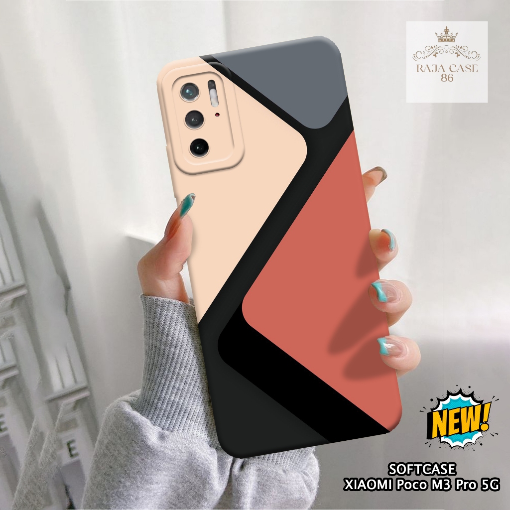 Softcase Xiaomi Poco M3 Pro 5G - Rajacase - Case Poco M3 Pro 5G - Motif Case Abstrak - Case Xiaomi P