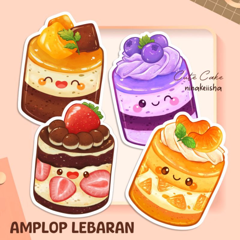 

Amplop Lebaran Kue Lucu Amplop Idul Fitri
