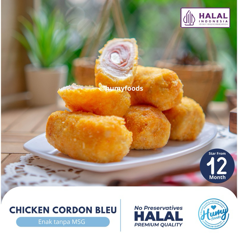 

Ay00! Chicken Cordon Bleu (5PCS 500 gr) No MSG No Pengawet