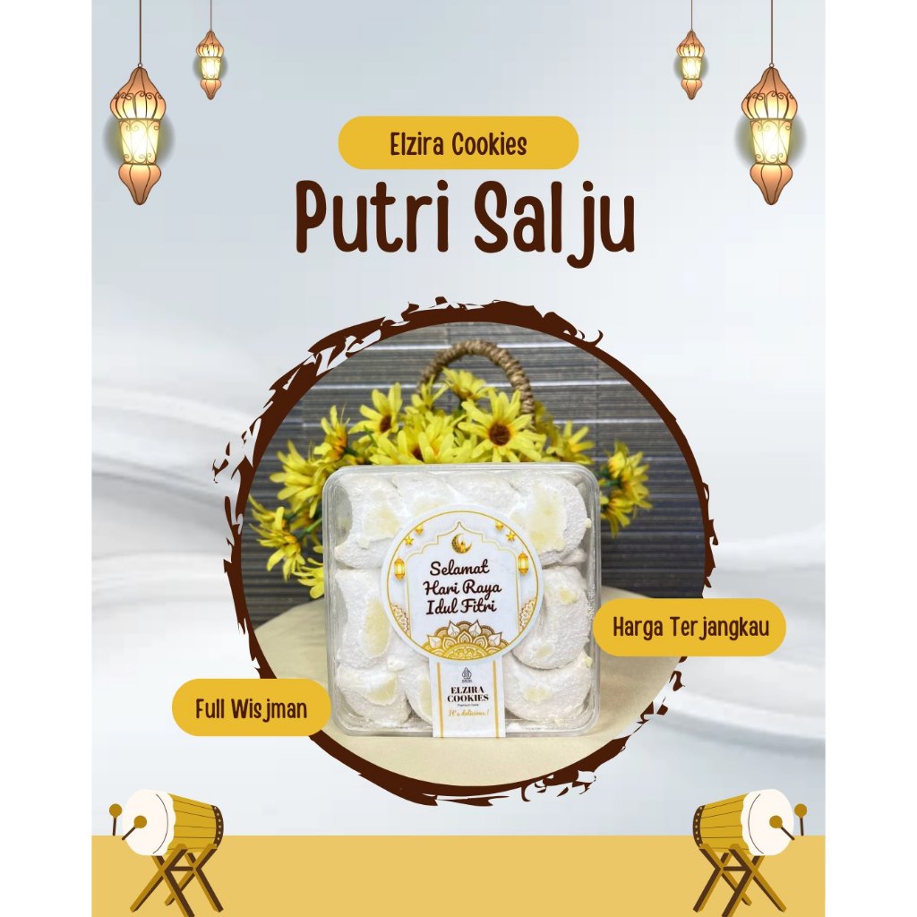 

KUE PUTRI SALJU PREMIUM TASTE GRADE A FULL WISJMAN Elzira Cookies