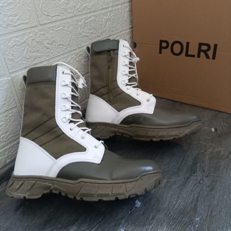 Sepatu PDL Hijau Provos Brimob Jatah POLRI / Sepatu PDL Hijau Provos Jatah Brimob
