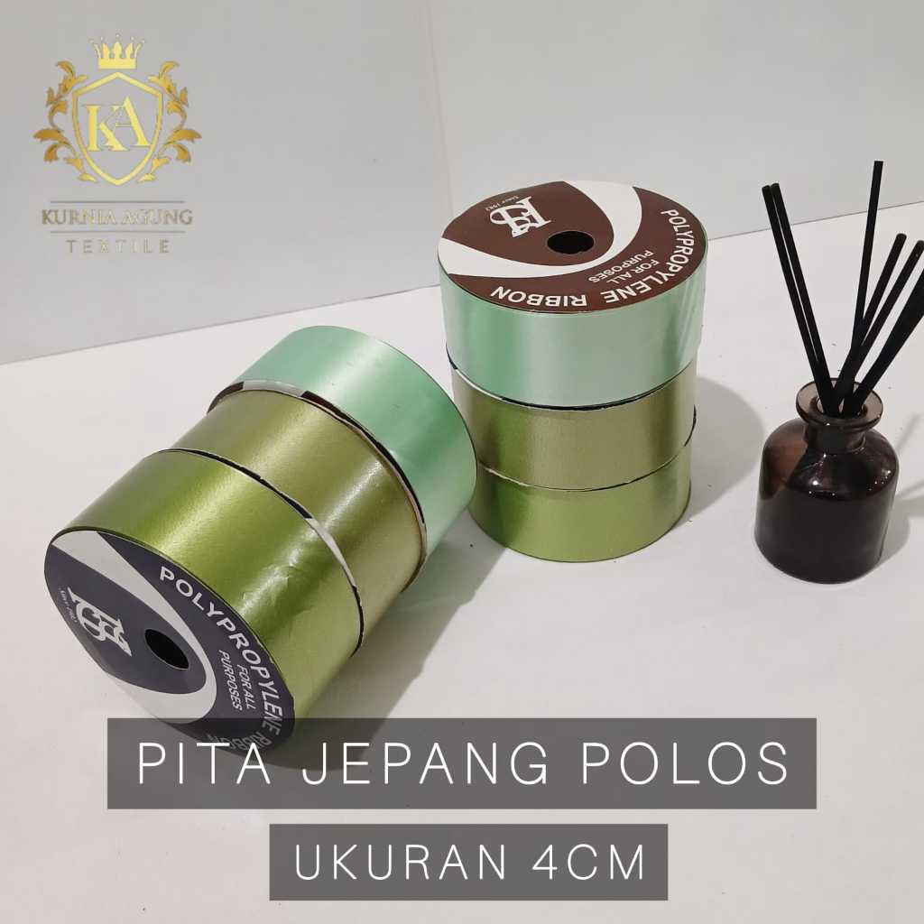 

PIta Kado Pita Jepang Polos Pita Plastik Ukuran 4cm Pita Kado Souvenir Hampers ROLL
