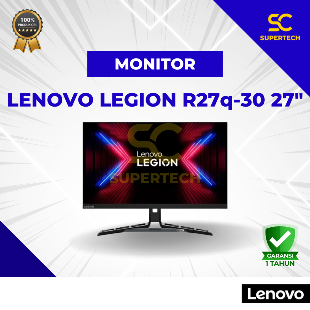 LED LENOVO LEGION R27q-30 27" IPS 1440p QHD 180Hz Speaker ERGO