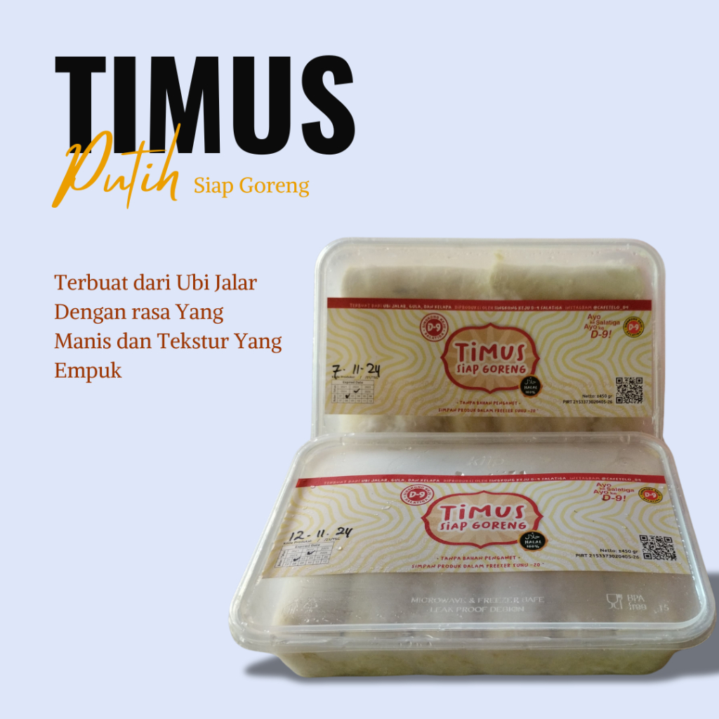 

Timus Putih Ubi Frozen Merk D9 Asli Khas Semarang