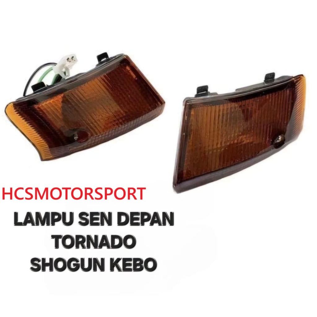 LAMPU SEN SEIN DEPAN TORNADO SHOGUN KEBO MERK WIN ORI