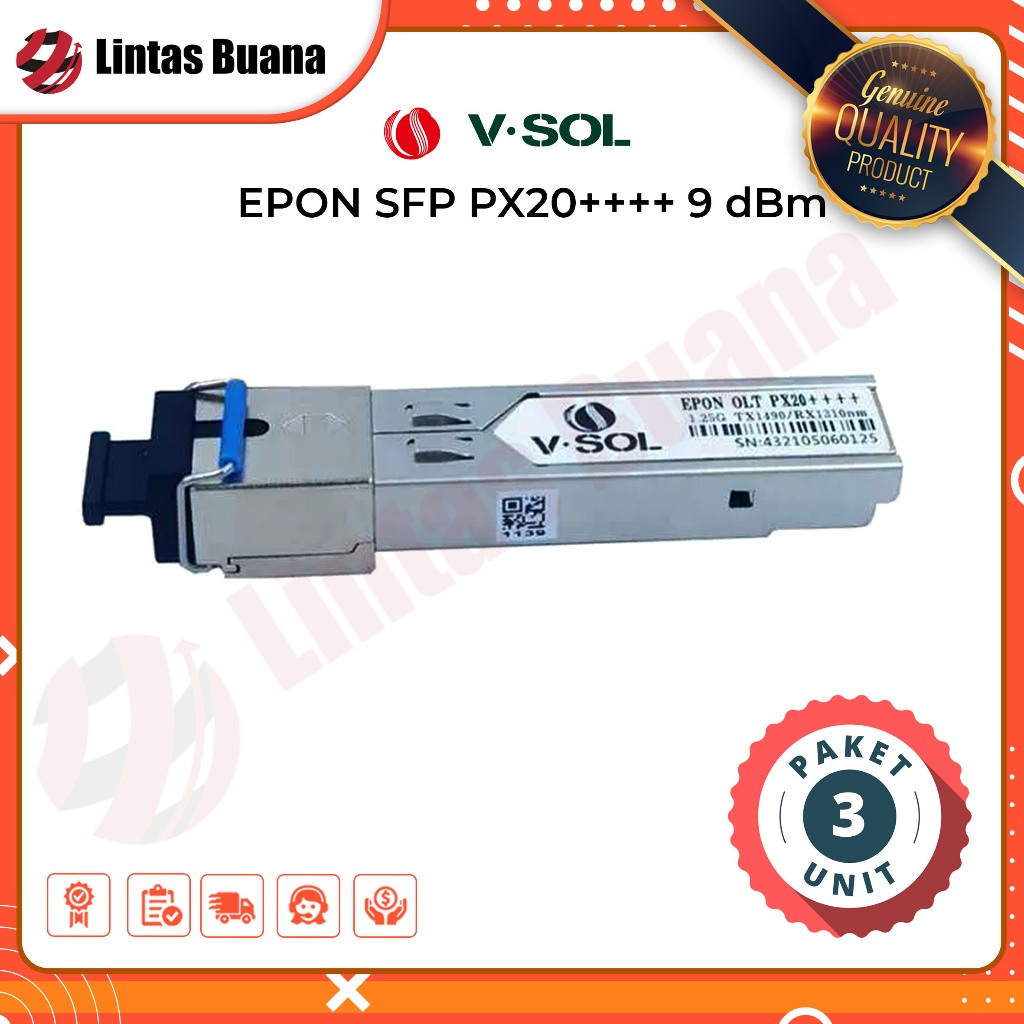 VSOL SFP PX20++++ 9dB EPON OLT Module Transceiver - 3 Pcs