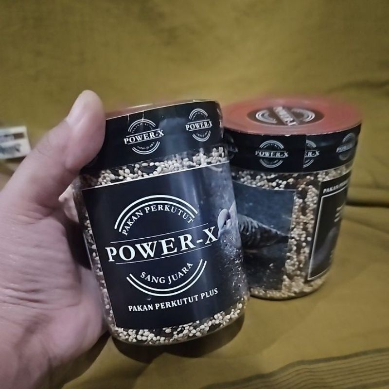 Power-X perkutut plus / pakan perkutut/ pakan perkutut ketan hitam / pakan burung perkutut